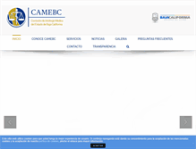 Tablet Screenshot of camebc.gob.mx